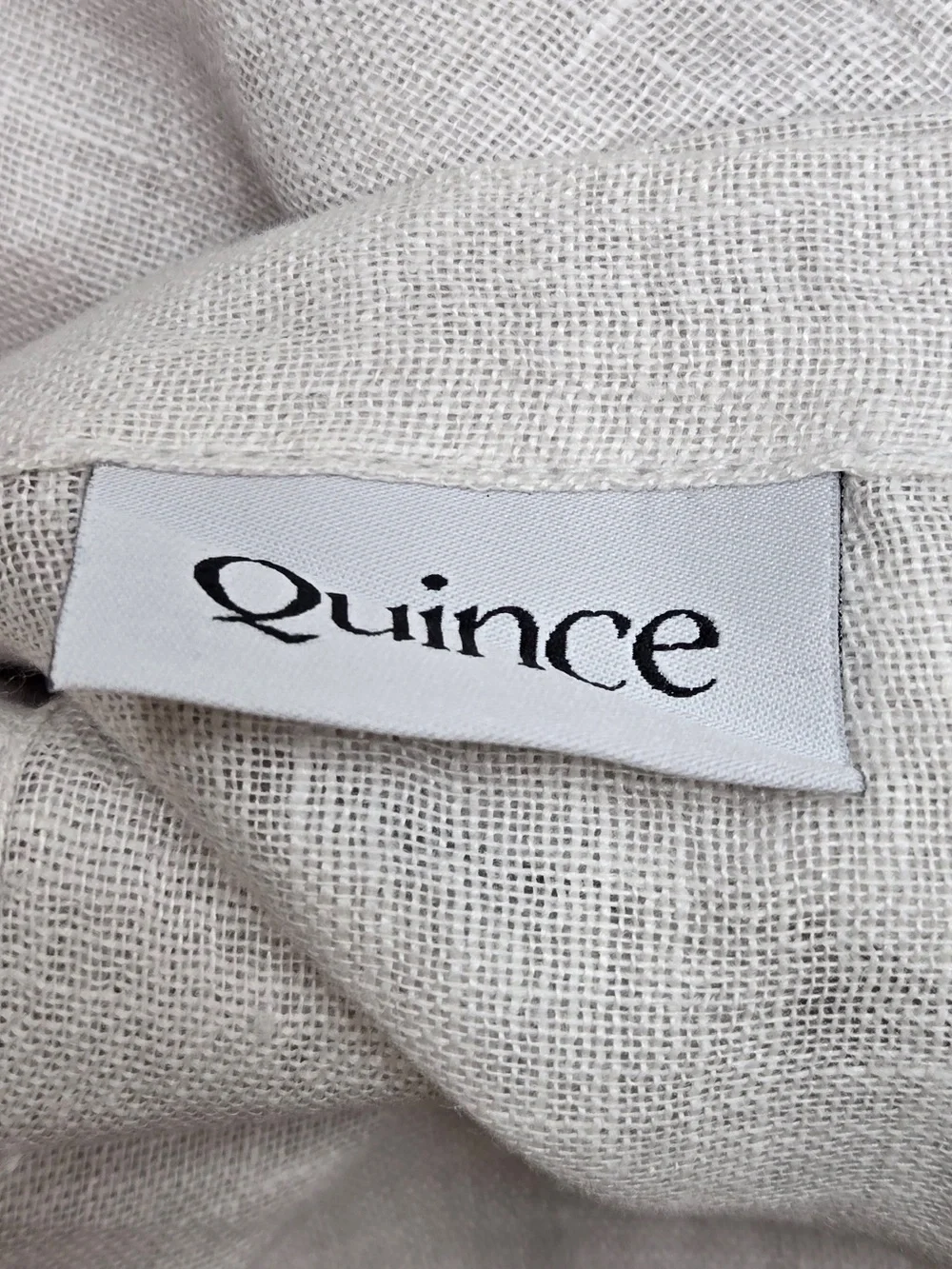 QUINCE Set Of 4 48x84 European Linen Sheer Curtains Cloud 9237